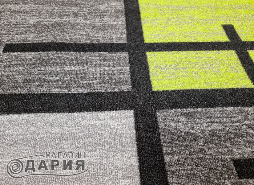 Мокетен килим ERIKA 8010 grey/green